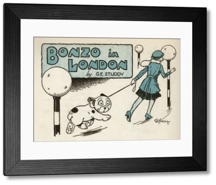 Framed Print : Bonzo in London Framed Print : Bonzo in London