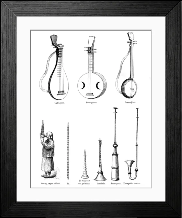 Framed Print : Instruments of the Far East