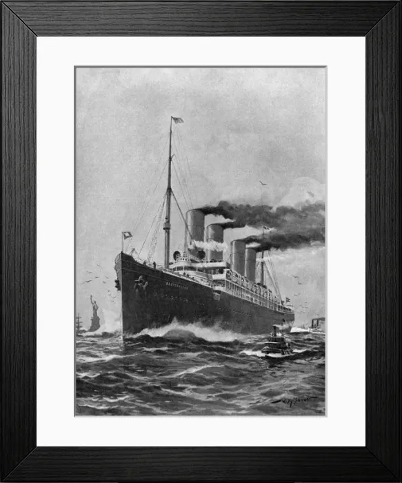 Framed Print : Steamship deutschland Framed Print : Steamship deutschland