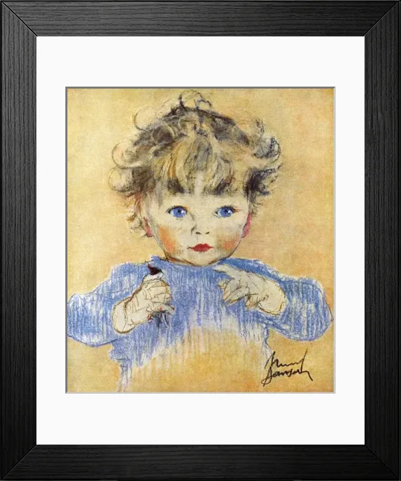 Framed Print : Two Pets by Muriel Dawson Framed Print : Two Pets by Muriel Dawson