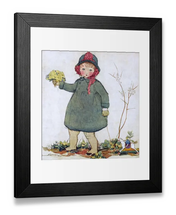 Framed Print : Where Primroses Do Peep by Muriel Dawson Framed Print : Where Primroses Do Peep by Muriel Dawson