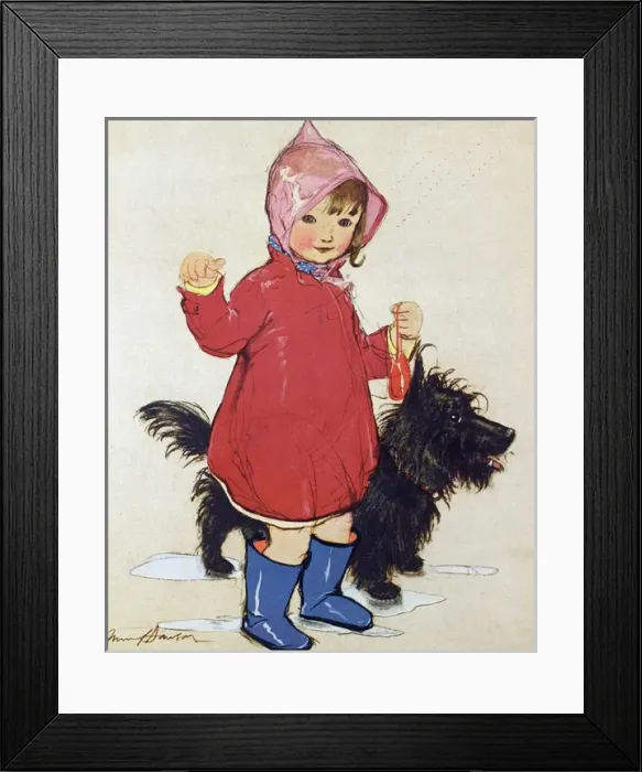 Framed Print : Rainy Day by Muriel Dawson Framed Print : Rainy Day by Muriel Dawson
