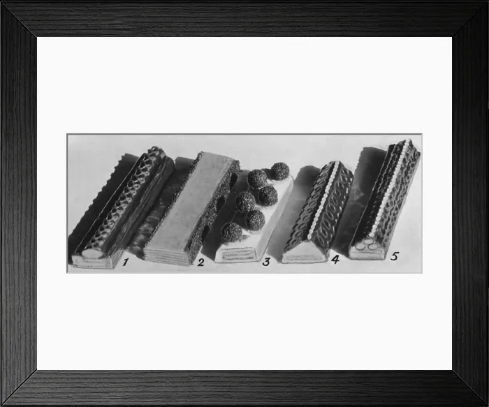 Framed Print : Petite Dessert Pastries Before Cutting Framed Print : Petite Dessert Pastries Before Cutting