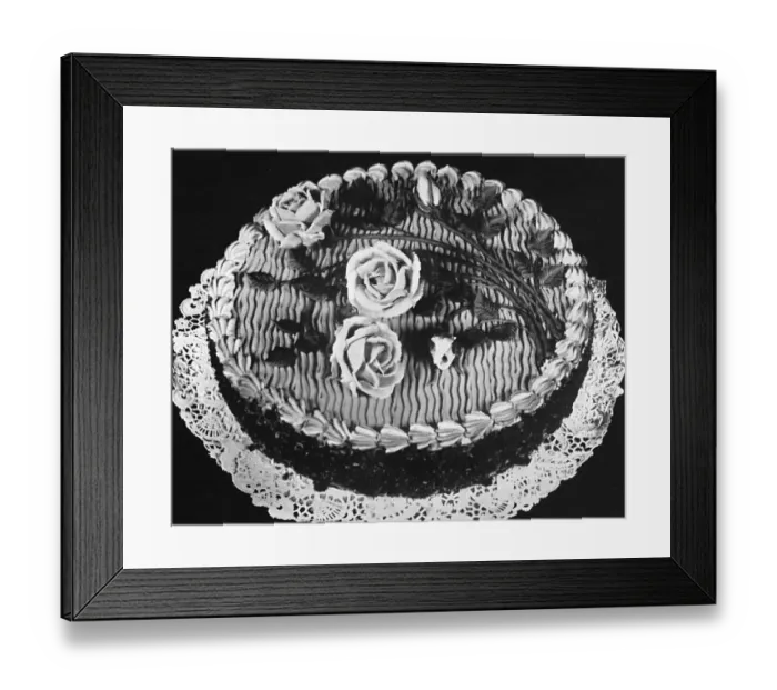 Framed Print : Chocolate Filbert Tourte Framed Print : Chocolate Filbert Tourte