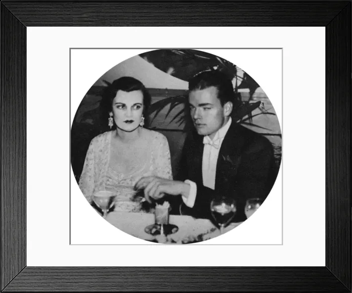 Framed Print : Engagement party of Margaret Whigham & Charles Sweeny Framed Print : Engagement party of Margaret Whigham & Charles Sweeny