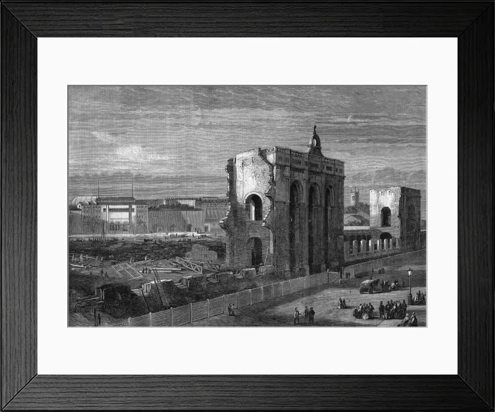 Framed Print : Ruins of 1862 Great Exhibition building Framed Print : Ruins of 1862 Great Exhibition building
