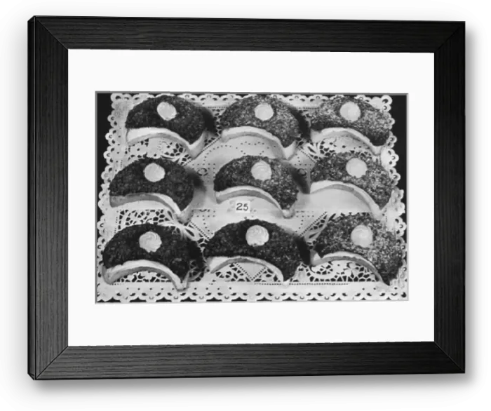 Framed Print : Danish Pastry Specialties, Filbert Cream Crescents Framed Print : Danish Pastry Specialties, Filbert Cream Crescents
