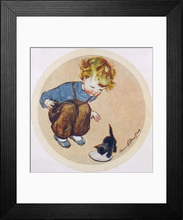 Framed Print : Pussys Share by Muriel Dawson Framed Print : Pussys Share by Muriel Dawson