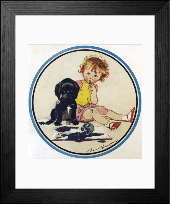 Framed Print : Who Did It? by Muriel Dawson Framed Print : Who Did It? by Muriel Dawson