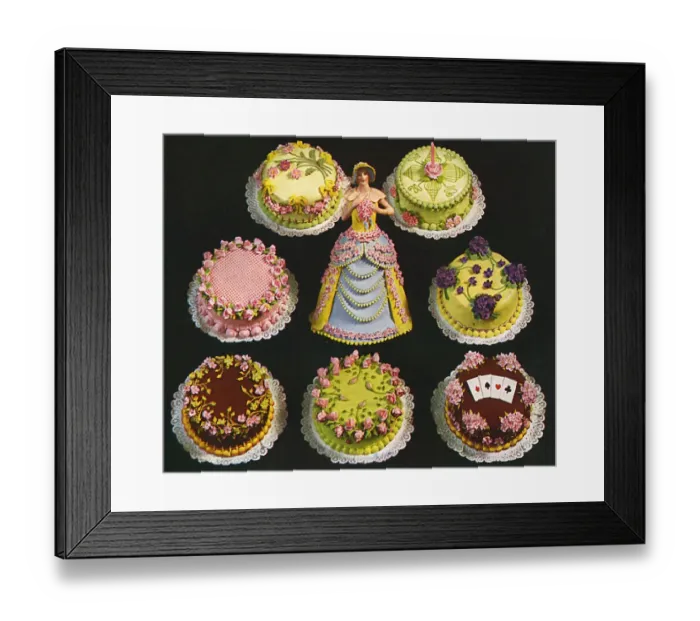 Framed Print : Individual Guest Cakes Framed Print : Individual Guest Cakes
