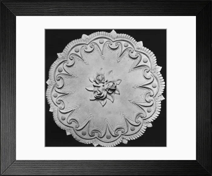 Framed Print : Designs for Cake Tops, Serrated Crescent Border Design Framed Print : Designs for Cake Tops, Serrated Crescent Border Design