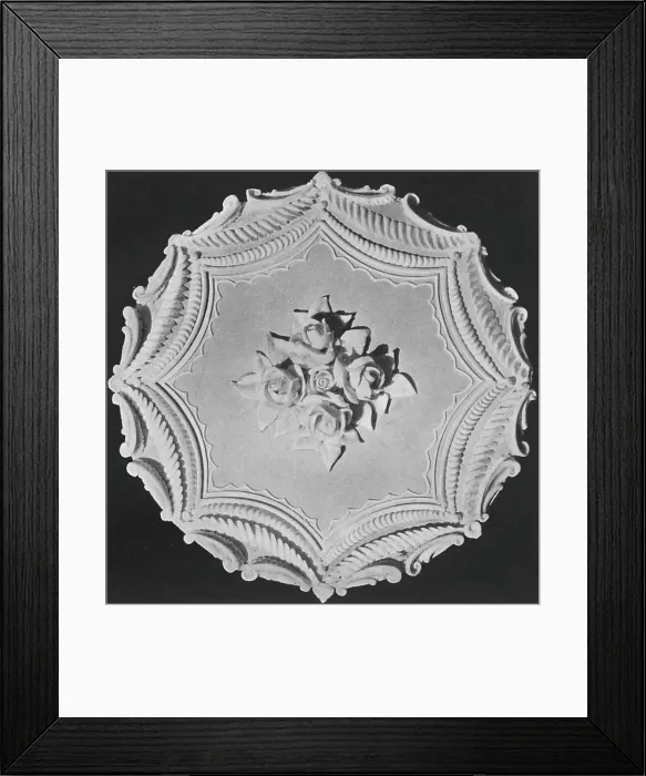 Framed Print : Designs for Cake Tops, Scallop Border Section Design Framed Print : Designs for Cake Tops, Scallop Border Section Design