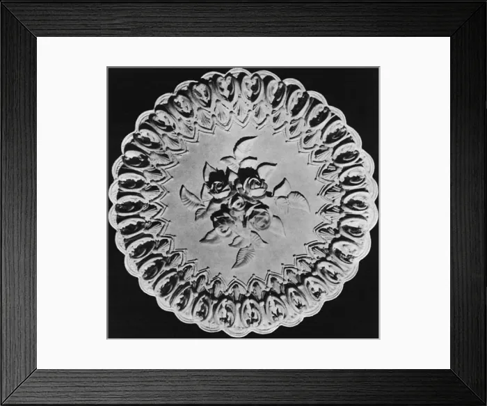 Framed Print : Designs for Cake Tops, Shell Scroll Border Design Framed Print : Designs for Cake Tops, Shell Scroll Border Design