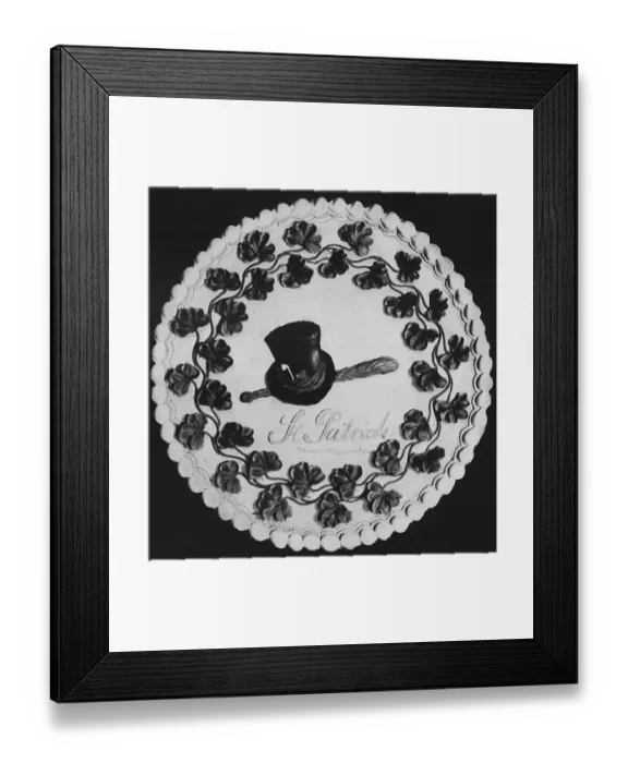 Framed Print : Seasonable Cakes. Shamrock Cake Framed Print : Seasonable Cakes. Shamrock Cake