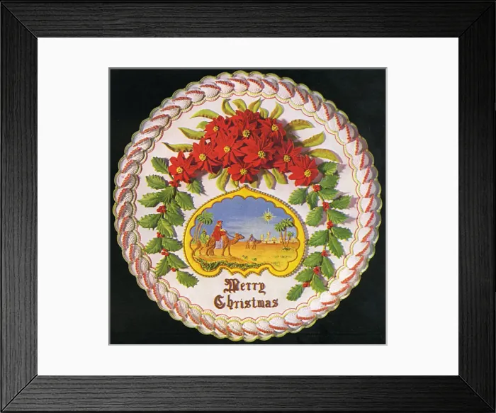 Framed Print : Seasonable Cakes. Christmas Design Framed Print : Seasonable Cakes. Christmas Design
