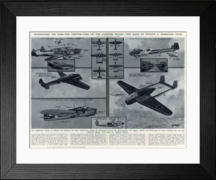 Framed Print : Testing time of the fighter plane by G. H. Davis Framed Print : Testing time of the fighter plane by G. H. Davis