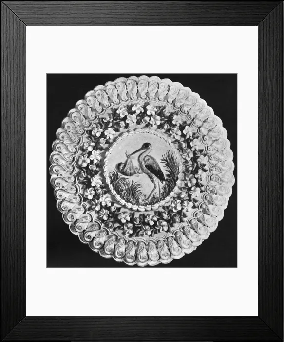 Framed Print : Seasonable Cakes, Stork or Christening Cake Framed Print : Seasonable Cakes, Stork or Christening Cake