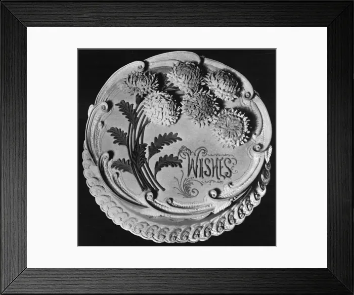 Framed Print : Birthday Cake with Chrysanthemum Design Framed Print : Birthday Cake with Chrysanthemum Design