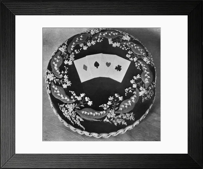 Framed Print : Bridge Party Cake Framed Print : Bridge Party Cake