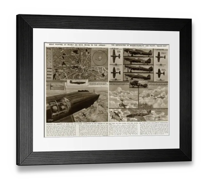 Framed Print : Manoeuvrability and pilot blackout by G. H. Davis