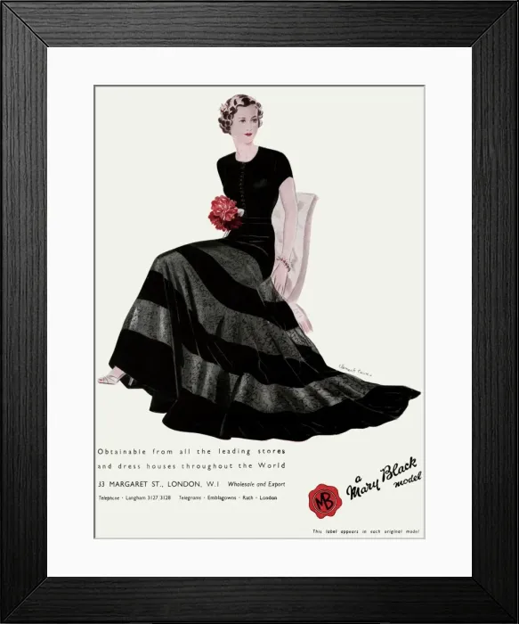 Framed Print : Advert for Mary Black Model 1936 Framed Print : Advert for Mary Black Model 1936