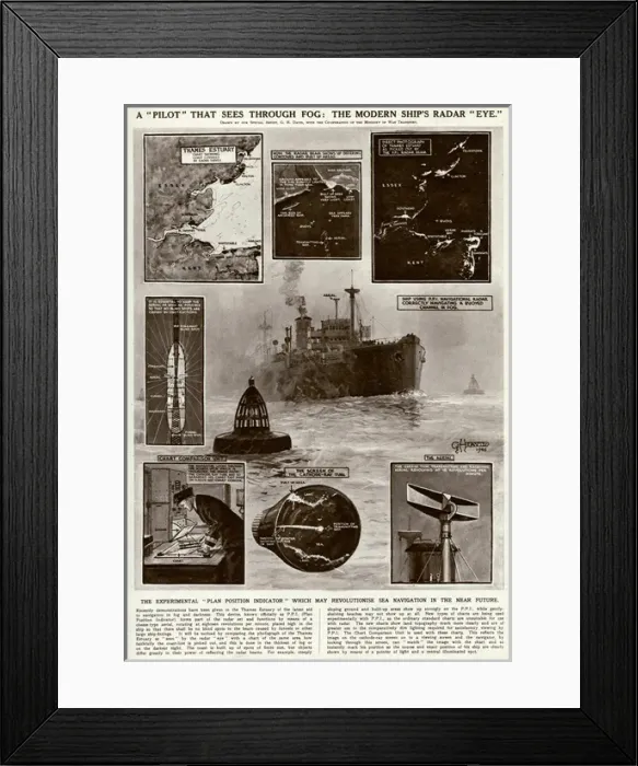 Framed Print : The Plan Position Indicator System by G. H. Davis Framed Print : The Plan Position Indicator System by G. H. Davis