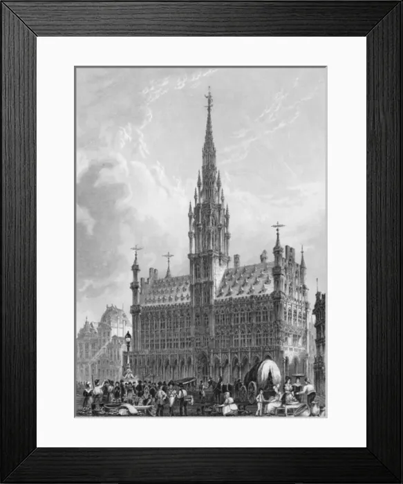 Framed Print : The Town Hall, Brussels Framed Print : The Town Hall, Brussels
