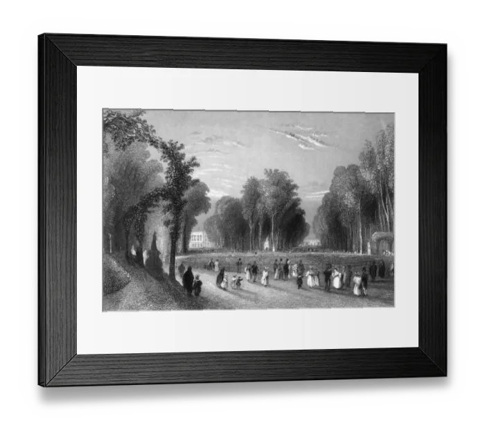 Framed Print : The Royal Palace and Park at Brussels Framed Print : The Royal Palace and Park at Brussels