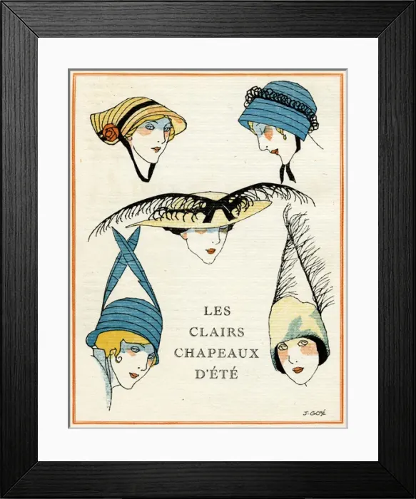 Framed Print : Women hats 1914 Framed Print : Women hats 1914