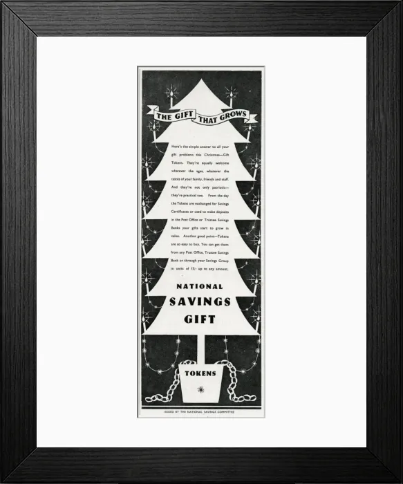Framed Print : Advert for the National Savings Committee 1942 Framed Print : Advert for the National Savings Committee 1942