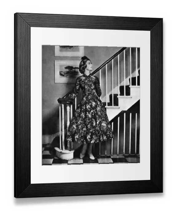 Framed Print : A Presentation Party Dress, 1957 Framed Print : A Presentation Party Dress, 1957