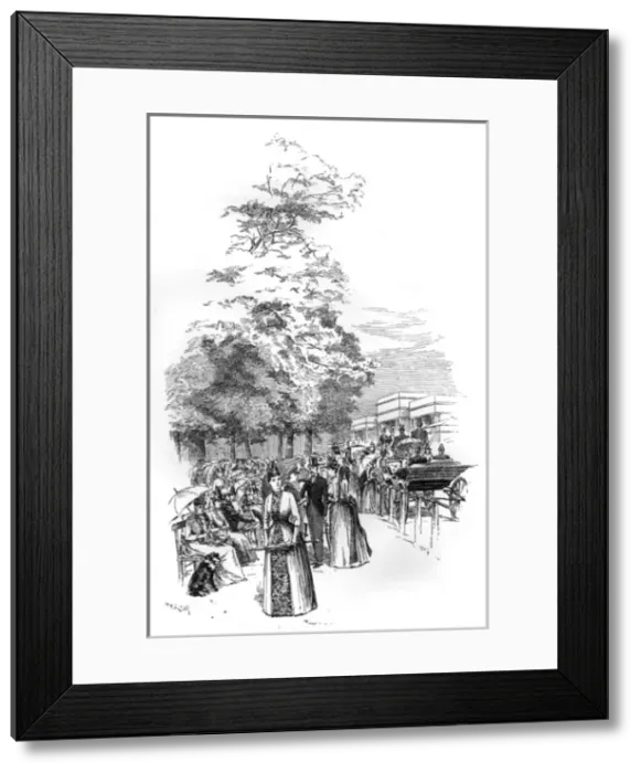 Framed Print : Society in Hyde Park, 1903 Framed Print : Society in Hyde Park, 1903