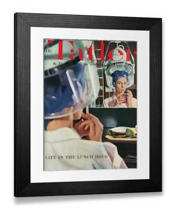 Framed Print : Tatler front cover - Life in the lunch hour Framed Print : Tatler front cover - Life in the lunch hour