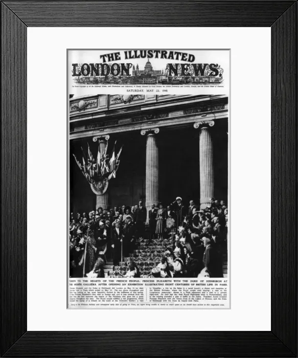 Framed Print : Princess Elizabeth in Paris Framed Print : Princess Elizabeth in Paris