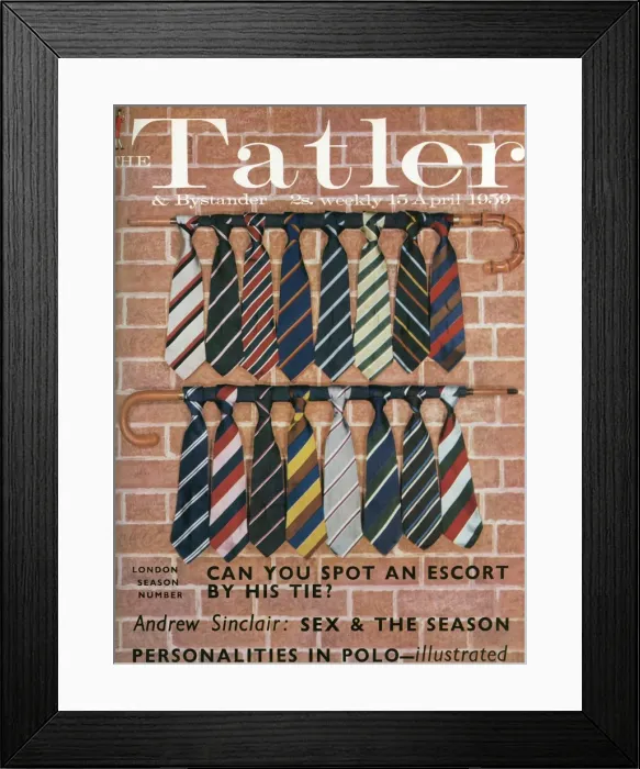 Framed Print : The Tatler front cover, London Season Number - old school ti Framed Print : The Tatler front cover, London Season Number - old school ti
