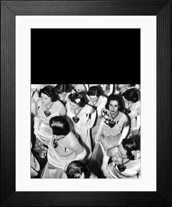 Framed Print : Debutantes at Queen Charlottes Ball Framed Print : Debutantes at Queen Charlottes Ball