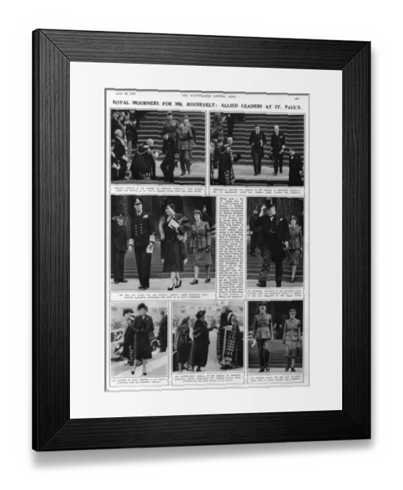 Framed Print : Funeral of Roosevelt Framed Print : Funeral of Roosevelt