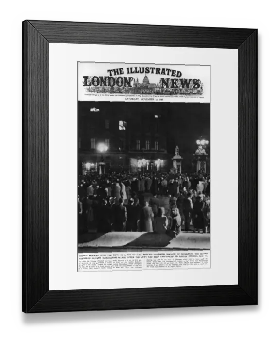 Framed Print : London rejoices at the birth of Prince Charles Framed Print : London rejoices at the birth of Prince Charles