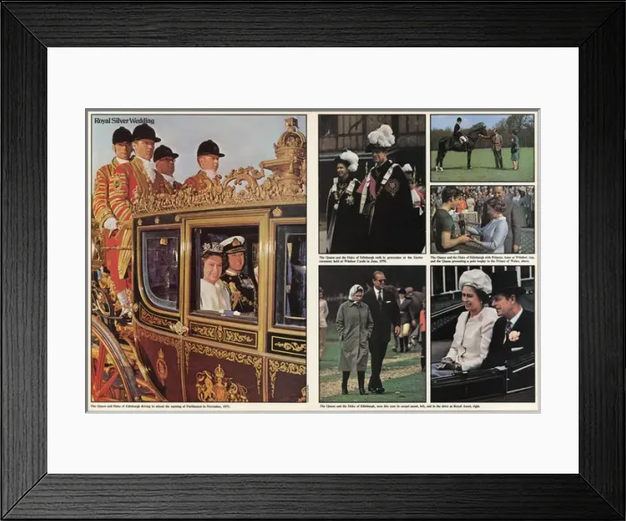Framed Print : Scenes from the life of Queen Elizabeth II Framed Print : Scenes from the life of Queen Elizabeth II