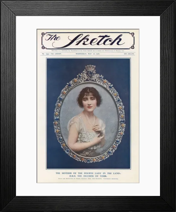 Framed Print : Front-cover of The Sketch- The Duchess of York