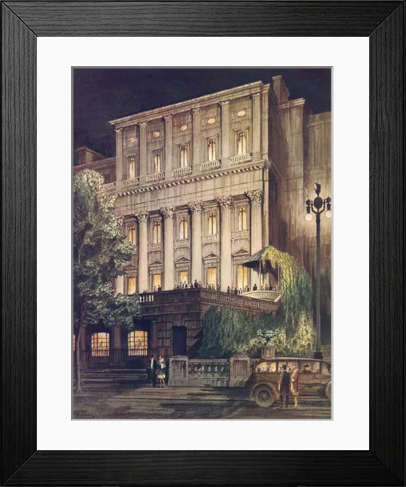 Framed Print : The Gala of the Ton, Carlton House Terrace during the Season Framed Print : The Gala of the Ton, Carlton House Terrace during the Season