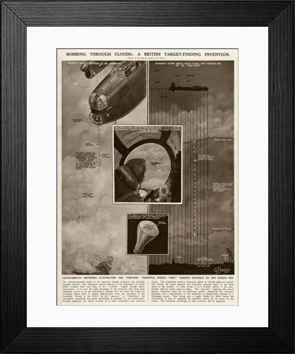 Framed Print : British target-finding invention by G. H. Davis