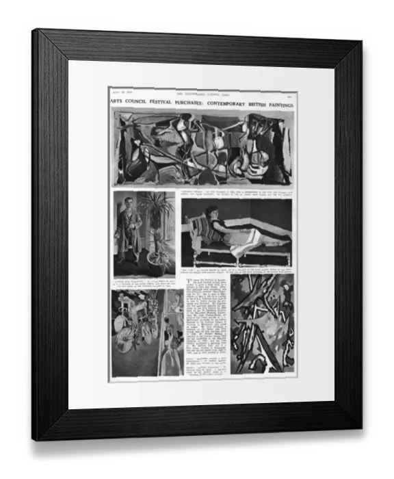 Framed Print : Illustrated London News page, 1951 Framed Print : Illustrated London News page, 1951
