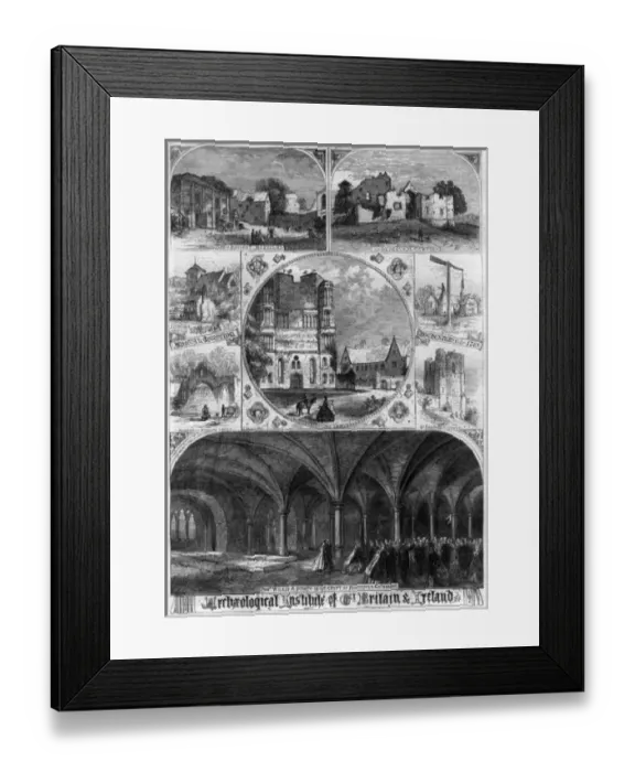 Framed Print : Archaelogical Institute Annual Meeting at Rochester, 1863