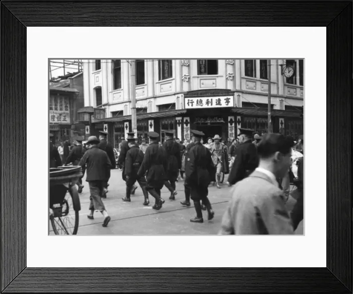 Framed Print : Chinese troops in Peking Framed Print : Chinese troops in Peking
