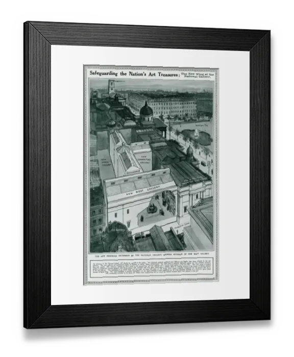 Framed Print : New Wing at the National Gallery, London Framed Print : New Wing at the National Gallery, London