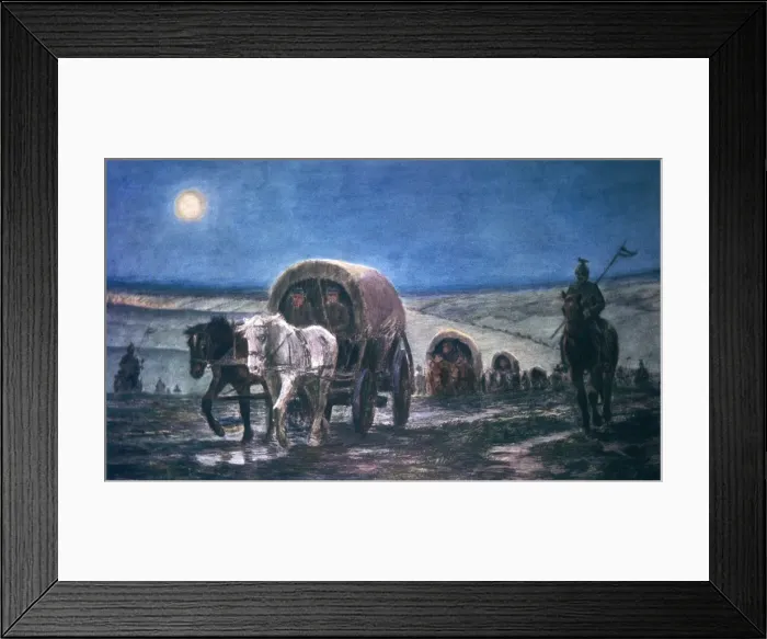 Framed Print : German troops entering Belgium, WW1 Framed Print : German troops entering Belgium, WW1