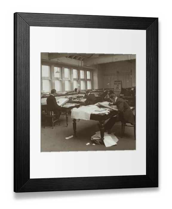 Framed Print : Daily Mail newspaper artists office Framed Print : Daily Mail newspaper artists office