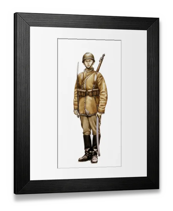 Framed Print : Polish soldier, WW1 Framed Print : Polish soldier, WW1