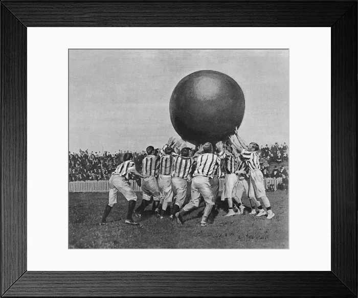 Framed Print : The new game of push ball Framed Print : The new game of push ball